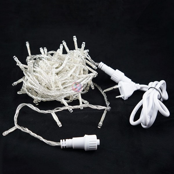 Гирлянда светодиодная Стринг Лайт, синяя, мерцающая, 10м