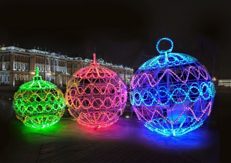 Новогодние световые фигуры для улицы - 100% настроения и контента