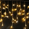Светодиодная гирлянда-бахрома, 4.8*0.6м, желтая, мерцающая