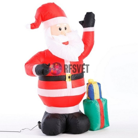 Фигура надувная «Дед Мороз с подарком приветствует», 120 см