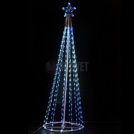 Объемная световая фигура Елка, 2м, диаметр 60см, smart диоды