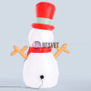 Фигура надувная «Снеговик в красном цилиндре», 120 см