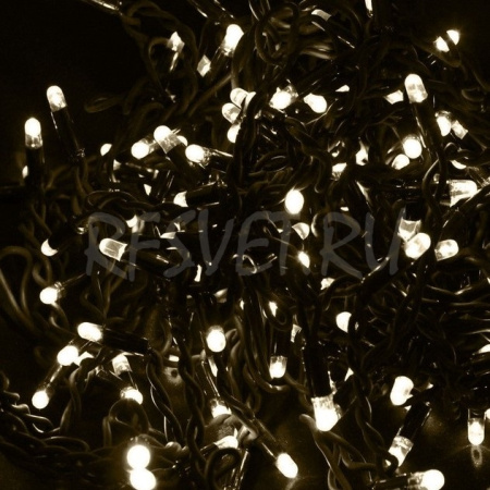 Светодиодная гирлянда-бахрома, 4*0.9м, теплый белый