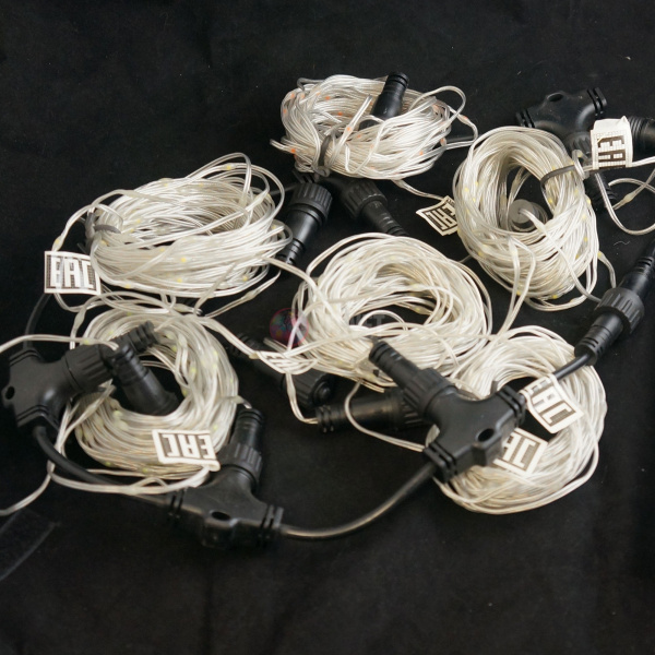 Гирдянда-нить, светодиодная, 24в, цвет синий