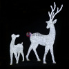 Пара благородных оленей (белый)