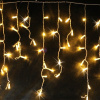 Светодиодная гирлянда-бахрома, 5*0.7м, желтая, мерцающая