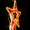 Светодиодная консоль " Звезда с лентой" красная, 150*50см