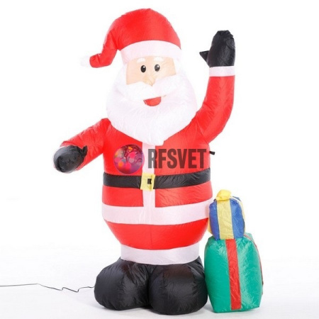 Фигура надувная «Дед Мороз с подарком приветствует», 120 см