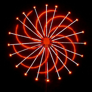 Светодиодный Фейерверк Колесо 3м, мульти