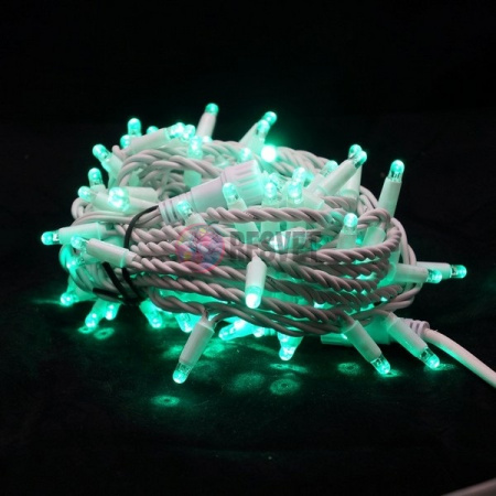 Гирлянда-нить LED Стринг Лайт, 10м, зеленая, влагозащищенная