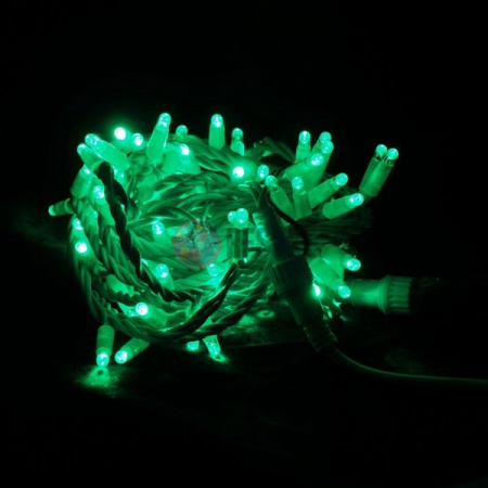 Гирлянда-нить LED Стринг Лайт, 10м, зеленая, влагозащищенная