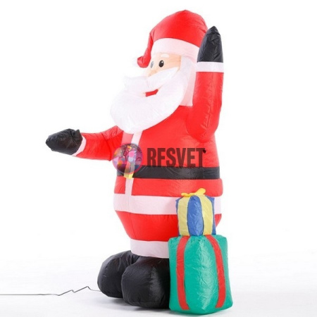 Фигура надувная «Дед Мороз с подарком приветствует», 120 см