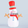 Фигура надувная «Снеговик в красном цилиндре», 120 см