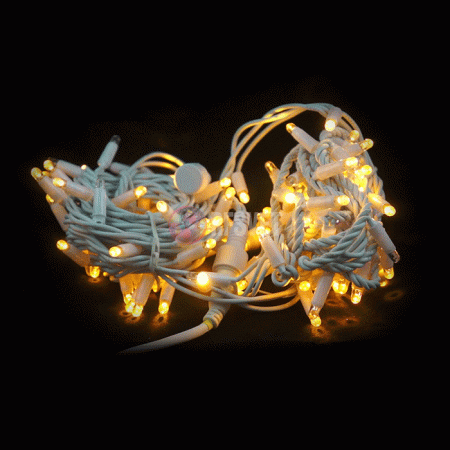 Гирлянда-нить LED Стринг Лайт мерцающая, 10м, желтая, влагозащищенная