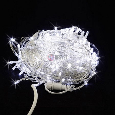 Гирлянда светодиодная "Стринг Лайт", белая мерцающая, 10м