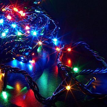 Светодиодная гирлянда (LED ТвинклЛайт) 10м ,RGB гирлянда с контроллером