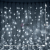 Светодиодный дождь (LED Плей Лайт), 2*6 м, белый, мерцающий