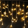 Светодиодная гирлянда-бахрома, 3*0.7м, желтая, мерцающая