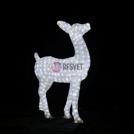 Акриловая фигура 3D Благородный олень малый белый