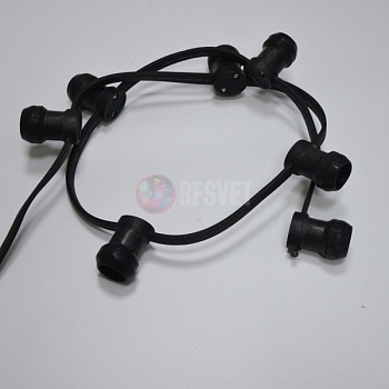 Белт Лайт, 2 жилы , 1 канал, влагозащищенный, черный, шаг 20см, 