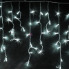 Гирлянда-бахрома светодиодная, 4.8*0.6м, белая, мерцающая
