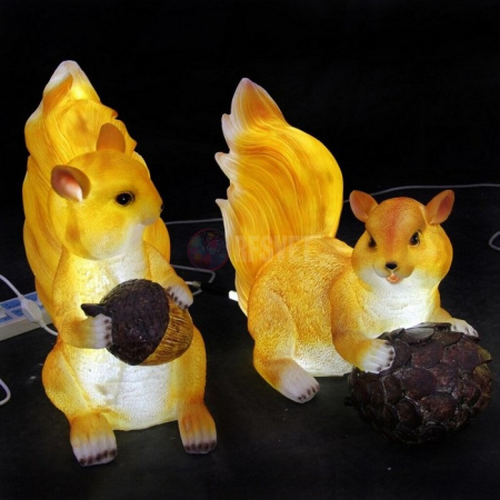 Объемная фигура из стекловолокна "Белочка", 44*60*28 см, с трансформатором