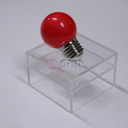 LED Лампа Е27, цвет: красный , 5 диодов D45мм