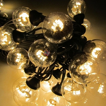 Комплекты Гирлянды белт-лайт с лампочками, белый теплый