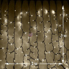 Светодиодный дождь (LED Плей Лайт), 2*3 м, теплый белый, мерцающий