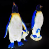 Объемная фигура из стекловолокна "Пингвин папа", 130*75*35 см, с трансформатором