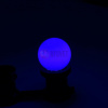 LED Лампа Е27, цвет: синий, 5 диодов D45мм