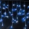 Светодиодная гирлянда-бахрома, 5*0.7м, синяя, мерцающая