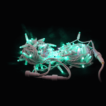 Гирлянда-нить LED Стринг Лайт мерцающая, 10м, зеленая, влагозащищенная