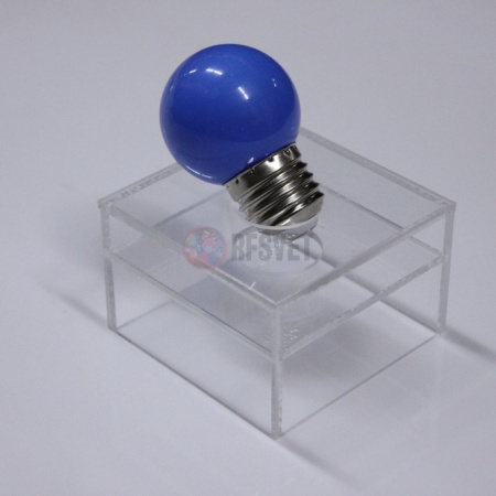 LED Лампа Е27, цвет: синий, 5 диодов D45мм