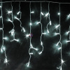Светодиодная гирлянда-бахрома, 3*0.7м, белая, мерцающая