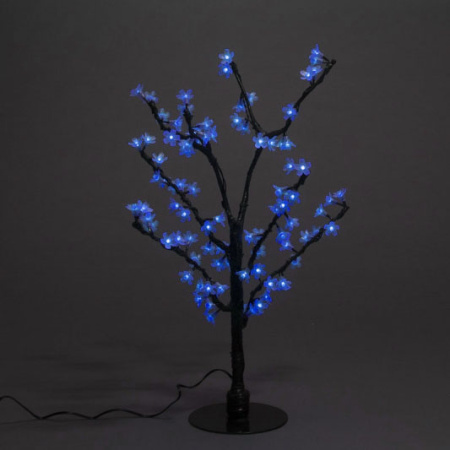Световой LED Куст вишня 0,8 *0,8 м. 96 диодов, цвет синий