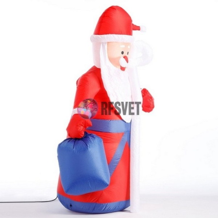 Фигура надувная "Дед Мороз в красном наряде", 180 см