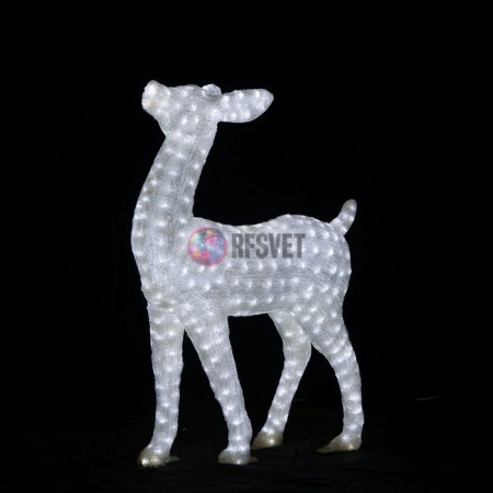 Акриловая фигура 3D Благородный олень малый белый