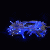 Гирлянда-нить LED Стринг Лайт мерцающая, 10м, синяя, влагозащищенная