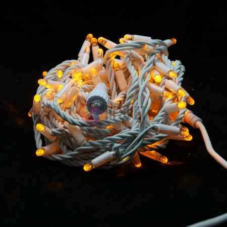 Гирлянда-нить LED Стринг Лайт, 10м, желтая, влагозащищенная