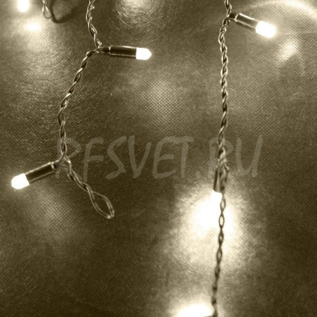 Светодиодная гирлянда-бахрома, 4*0.9м, теплый белый