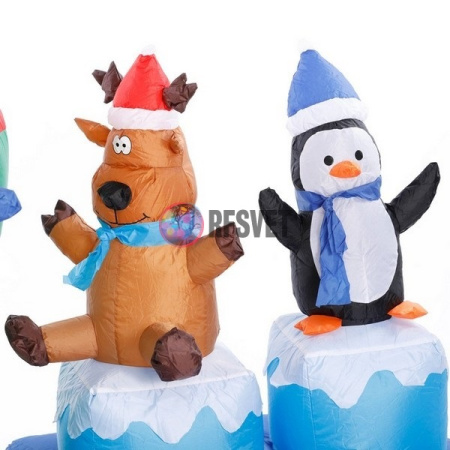 Фигура надувная «Веселый паровоз», 210 см