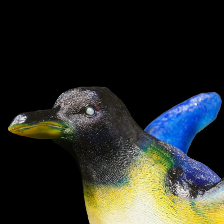 Объемная фигура из стекловолокна "Пингвин папа", 130*75*35 см, с трансформатором