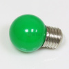 LED Лампа Е27, цвет: зеленый, 5 диодов D45мм, н/з