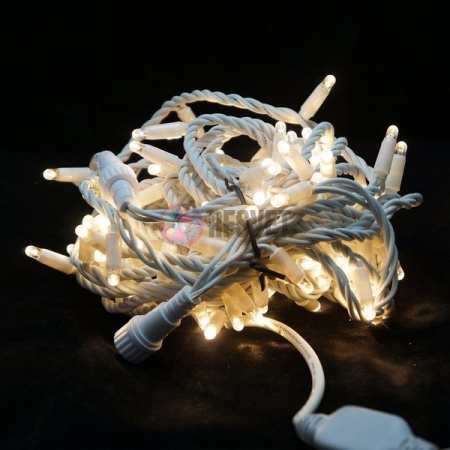 Гирлянда-нить LED Стринг Лайт, 10м, теплый белый, влагозащищенная