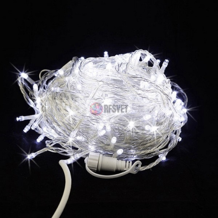Гирлянда светодиодная "Стринг Лайт", белая мерцающая, 20м