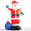 Фигура надувная «Дед Мороз с мешком и медвежонком», 180 см