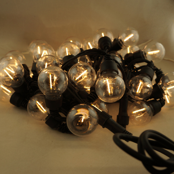 Комплекты 12м Ретро Гирлянды белт-лайт с лампочками белый теплый