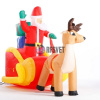 Фигура надувная «Олень с санями», 180 см