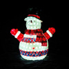 Объемная фигура из стекловолокна "Снеговик в цилиндре" 85*70*50 см, с трансформатором